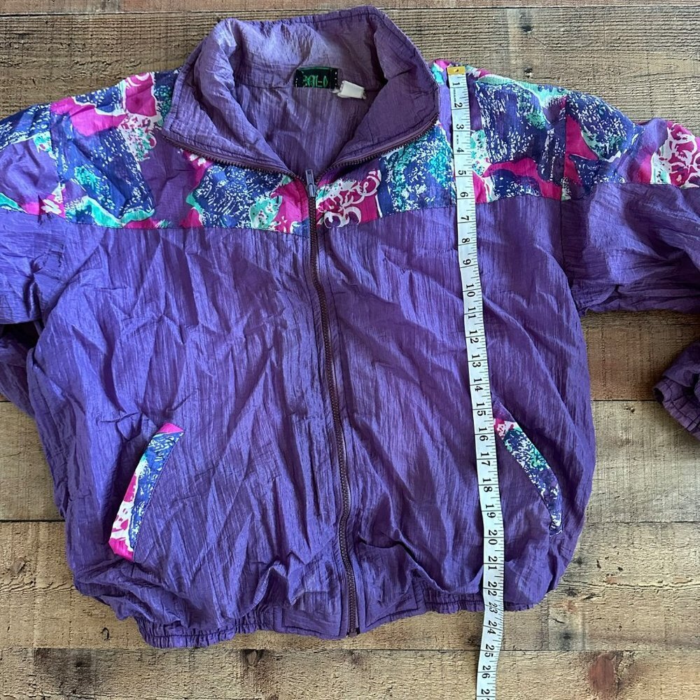 Sufi Womens Vintage Track suit Cinched Cropped Pant and Sleeves in Purple - Picture 12 of 16